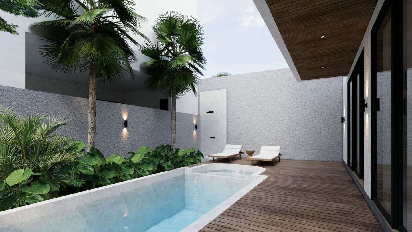 MODERN TROPICAL 2 BEDROOM VILLA FOR SALE LEASEHOLD IN CANGGU BE-1951 